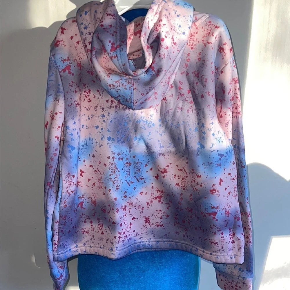 Converse Pink and Blue Splatter Hoodie